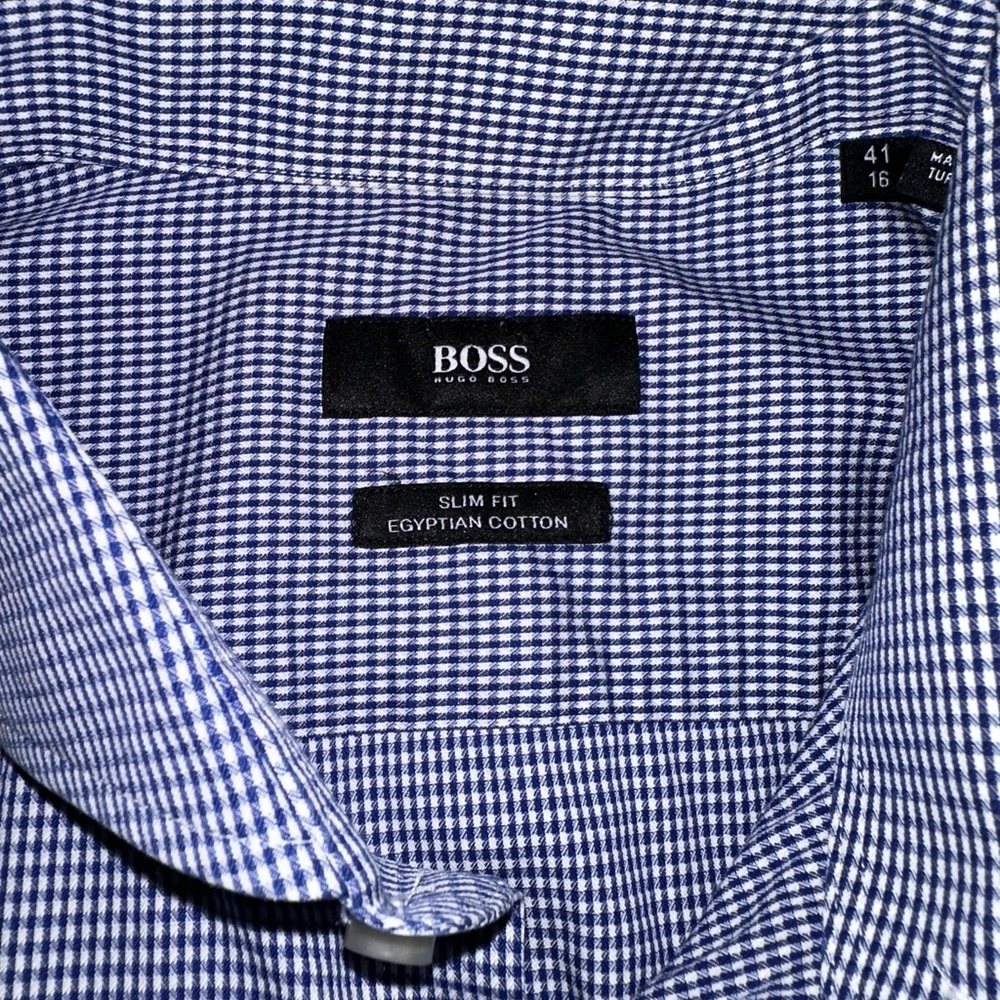 Hugo Boss Blue Jason Button up. - Picture 2 of 11